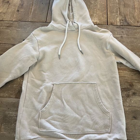 John Elliott Beach Hoodie in Taupe - Picture 3 of 5